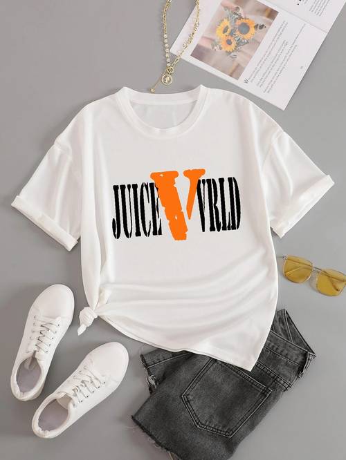Letter Graphic Print Solid T-Shirt, Crew Neck Long Sleeve Casual Top For All Season, Women's Clothing