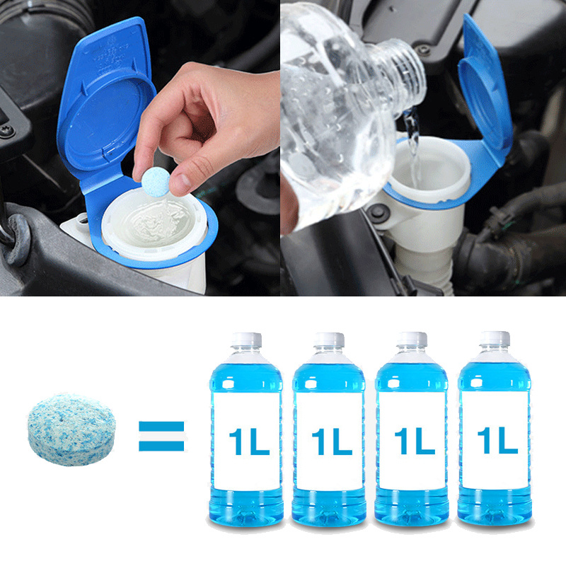 5/10/20/40/100Pcs Car Windshield Glass Concentrated Washer Tablets Solid  Car Multipurpose Effervescent Tablets Car Accessories - AliExpress