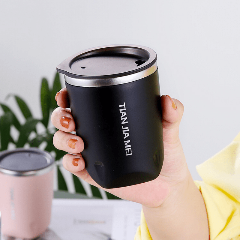 Reusable Stainless Steel Travel Mug With Double layer Design - Temu