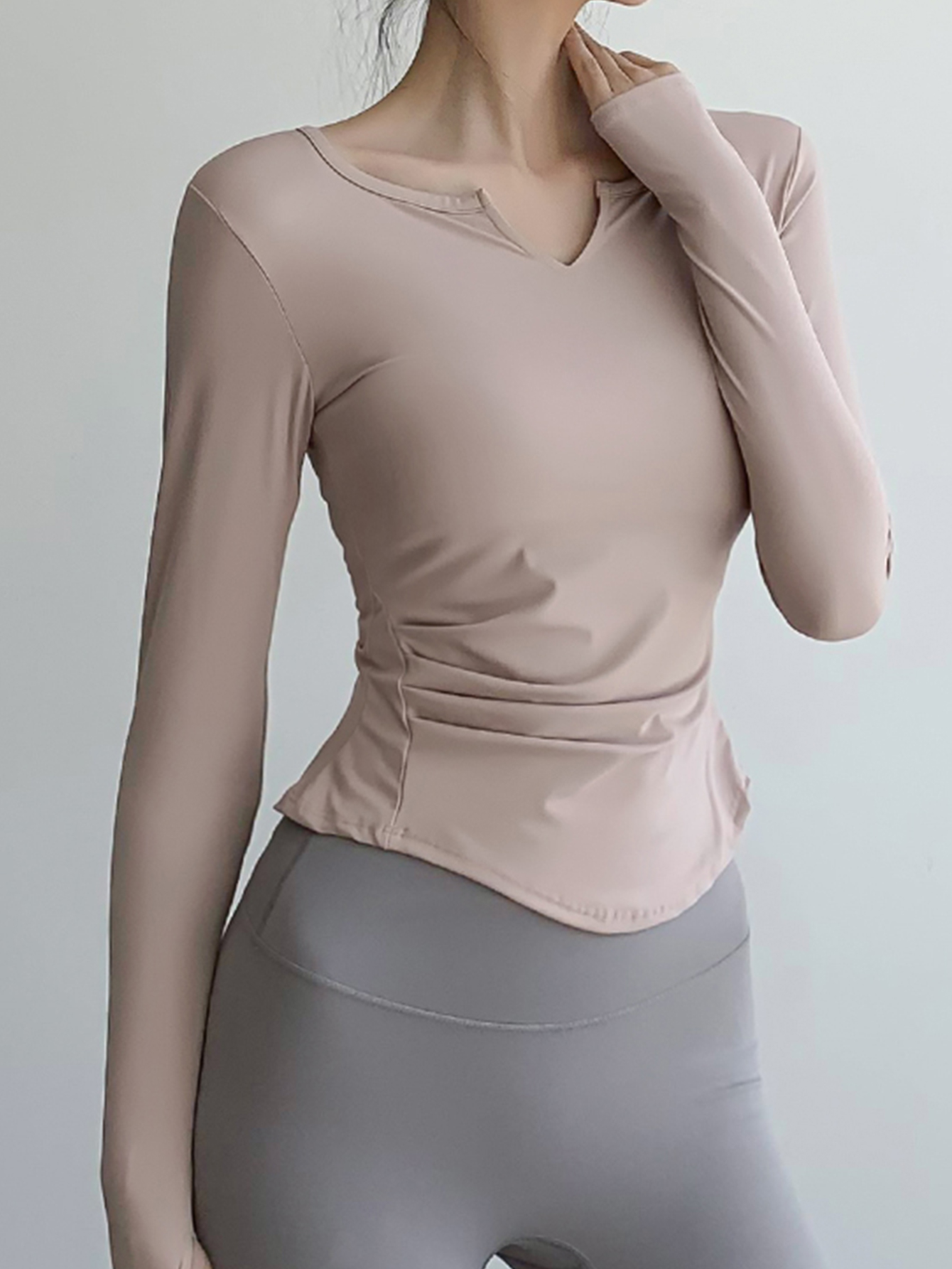 Women's Quick drying Long Sleeve Yoga Shirt Breathable And - Temu