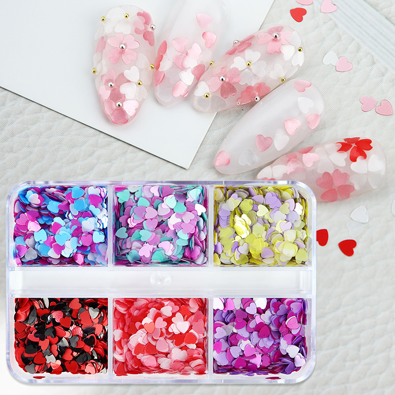 LoveOurHome 60g Valentine Holographic Heart Chunky Glitter Flakes Resin  Accessories Craft Supplies Hearts Shapes Glitter Sequins Confetti Acrylic  Nails Art Decor (Heart)