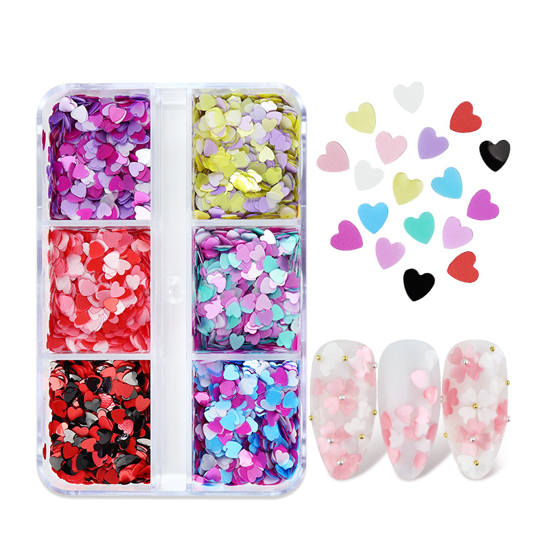 1 Box Valentine's Nail Art Accessories Mix Soft Pottery Flakes Kawaii Nail  Charms Lipstick Envelope Lovely Design Manicure Decorations