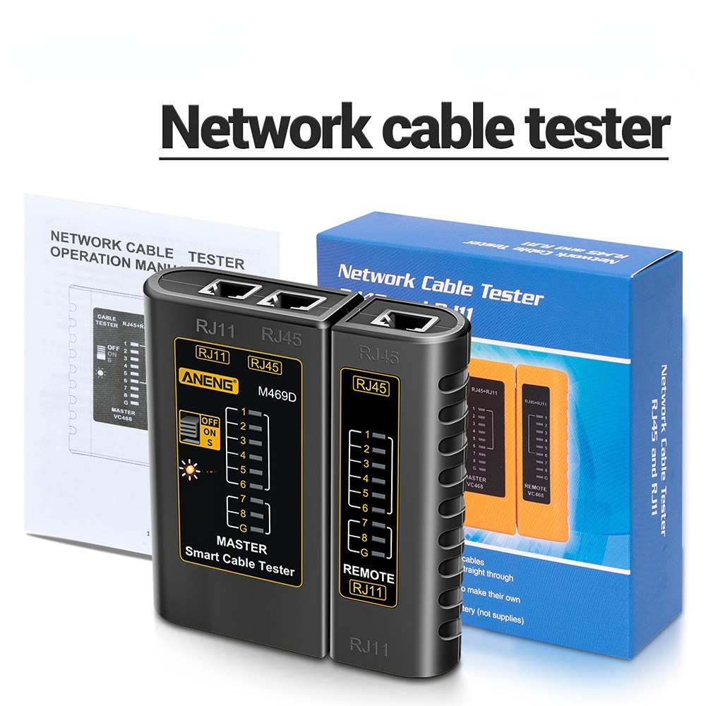Testeur de câble réseau Lan multifonction Rj45 Bnc Cat5 Testeur de ligne  Ethernet Lan