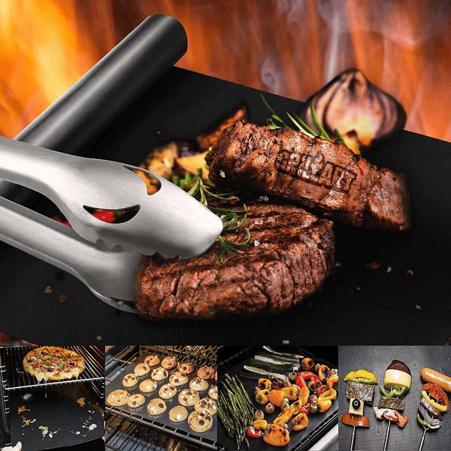 Non-stick Bbq Grill Mat, Barbecue Tools, Cooking Grill Pieces,  Heat-resistant, Easy To Clean Kitchen Bbq Tools - Temu