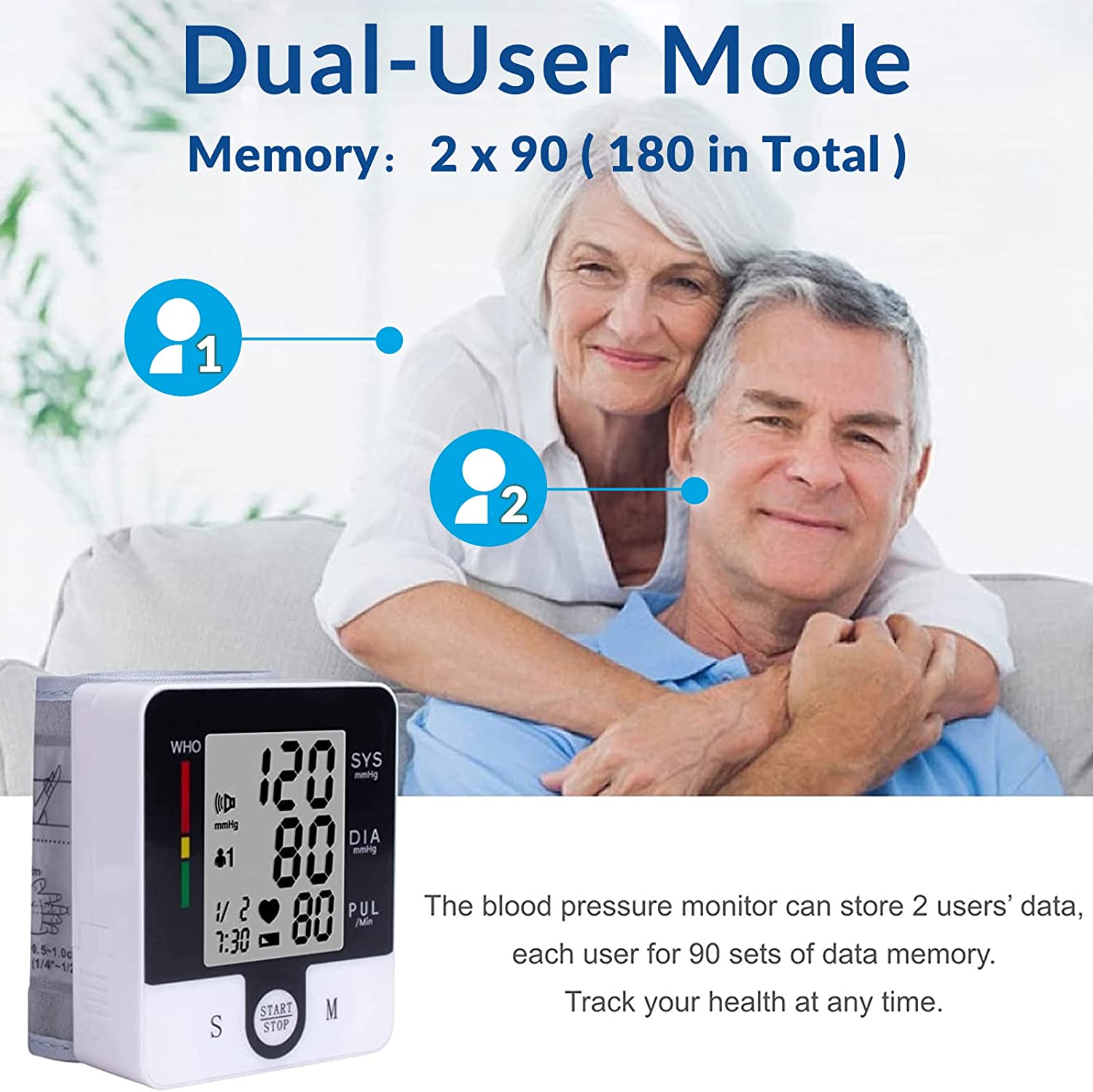 Digital Blood Pressure Monitoring Unit - Wrist Cuff – Insight Medical  Supply, Inc