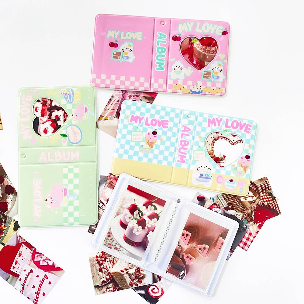 Love Photo Album Small Card Storage Book Love Pendant Photo - Temu
