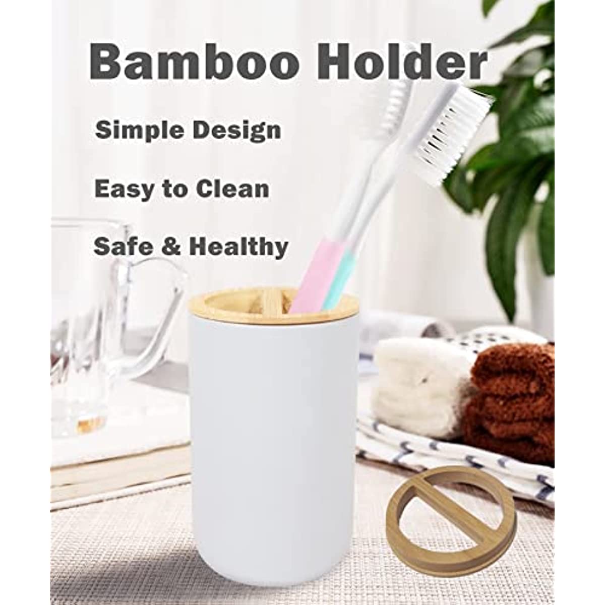 Ceramic Toothbrush Holder - Eco Vanity