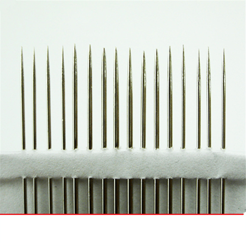 Cheap 30Pcs/Box Gold Tail Cross Stitch Needles Stainless Steel Embroidery  Needles Large Eye Sewing Tools