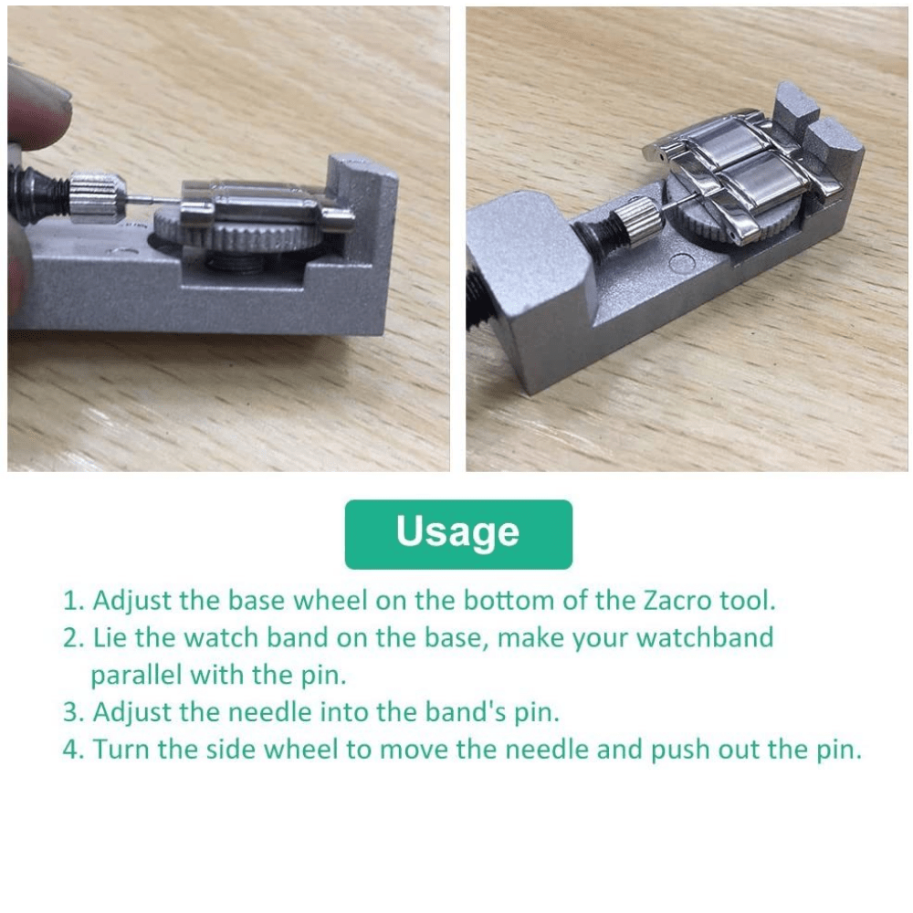 Watch Band Strap Link Pin Remover Tool Kit with 3 Extra Pins