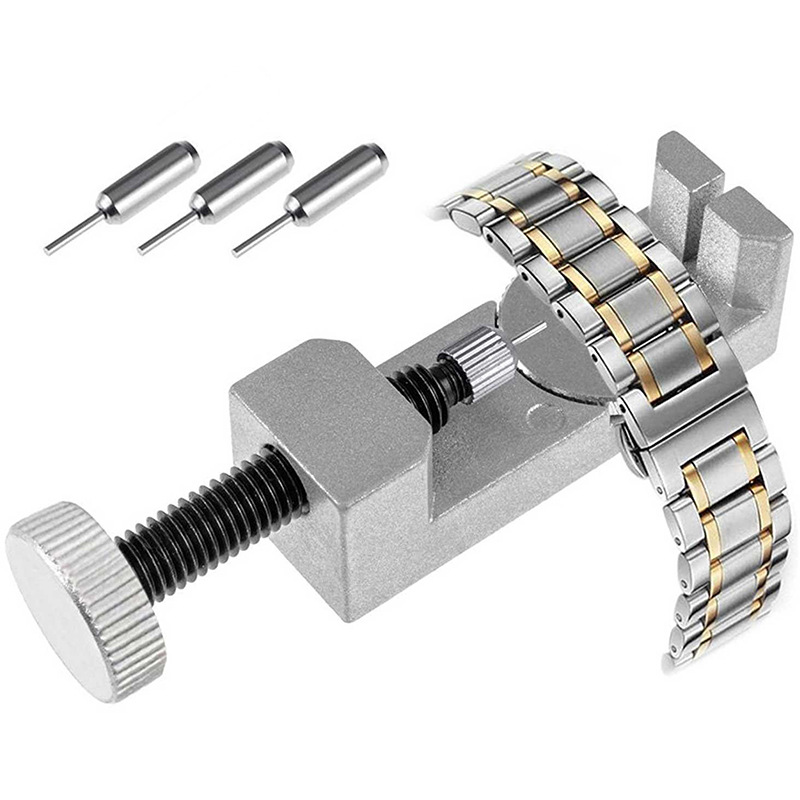 Watch Band Strap Link Pin Remover Tool Kit with 3 Extra Pins