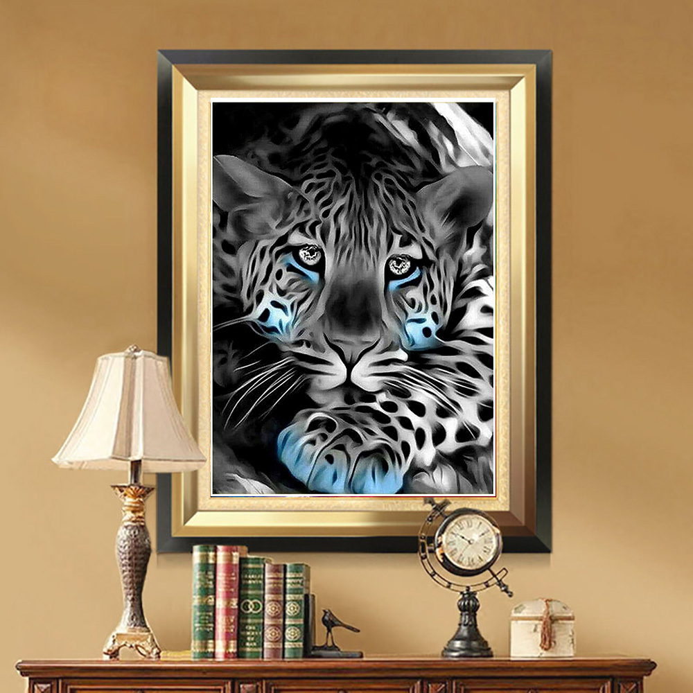 5d Diy Large Diamond Painting Kit For Adult White Tiger - Temu