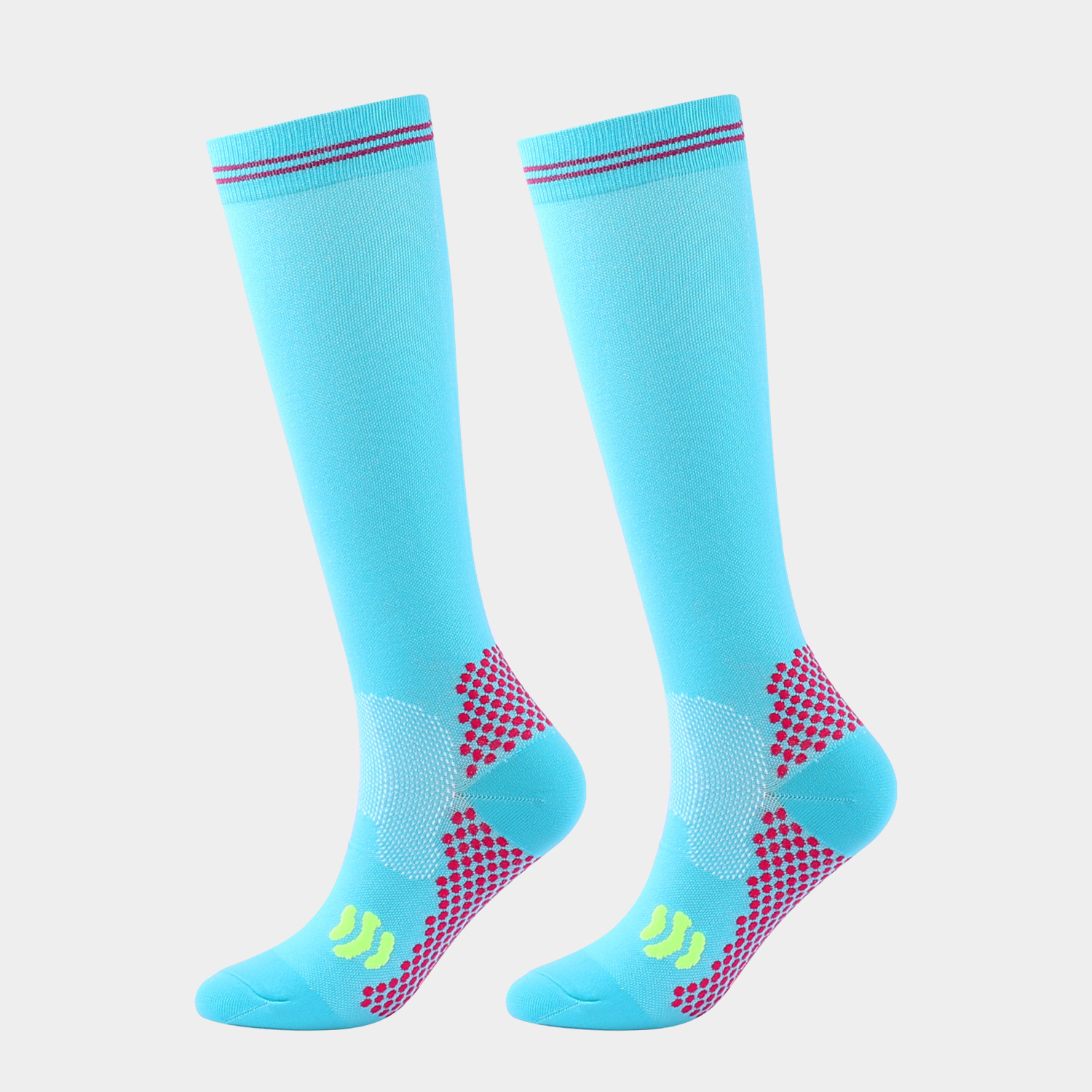 5 pares de calcetines de compresión hasta la rodilla con patrón novedoso, calcetines  deportivos cómodos para correr en bicicleta, medias y calcetería para mujer  - Temu