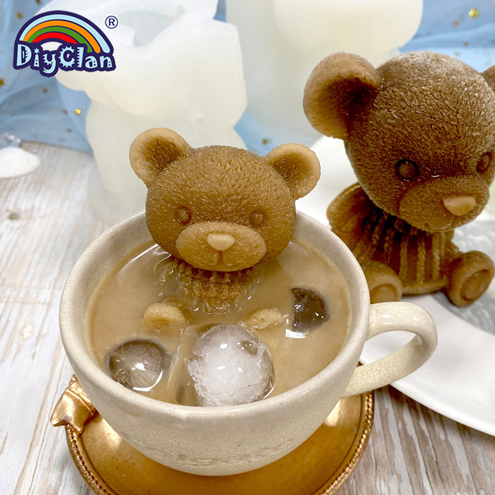 Bear Chocolate Silicone Molds 3d Teddy Bear Breakable Mold - Temu