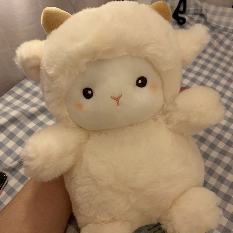Little Sheep Plushie Lamb Stuffed Animal Plush Toy Birthday Gift White -  Home & Kitchen - Temu