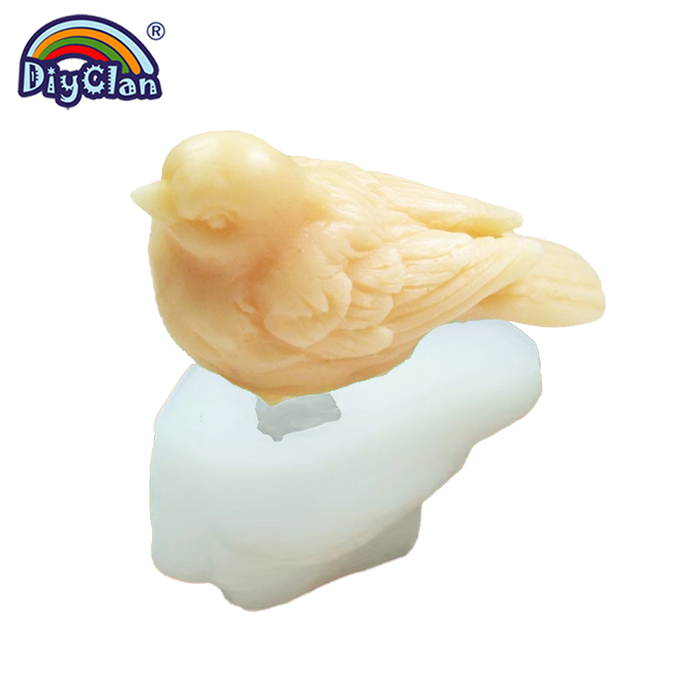 Bird Sparrow Tree Shape Handmade Soap Stamp Forest Environmental Protection  Series DIY Handmade Soap Making Tools Resin Seal