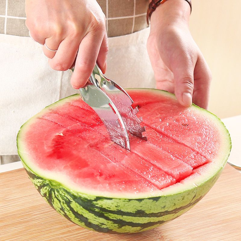 Extra Large Watermelon Slicer Cutter Comfort Silicone Handle Stainless  Steel Round Divider For Cantaloup Melon Pineapple Honeydew Cutting Slicing  Household Tools - Industrial & Commercial - Temu Austria