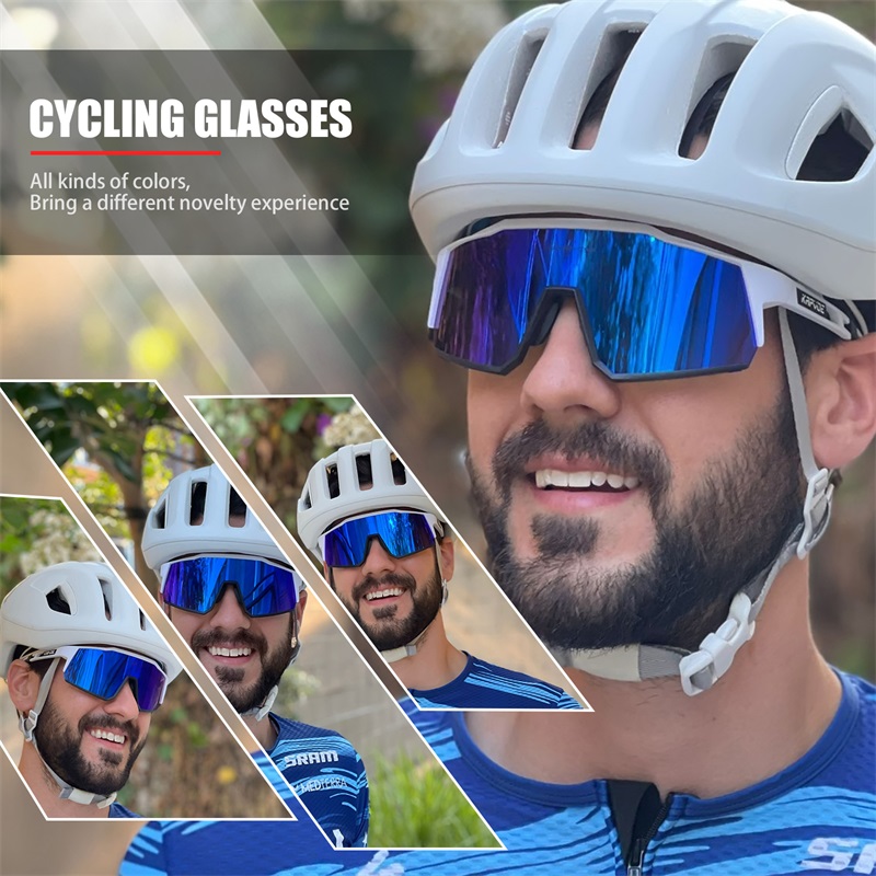 Men Women Cycling Sunglasses UV 400 Bicycle Glasses Bike Eyewear 4