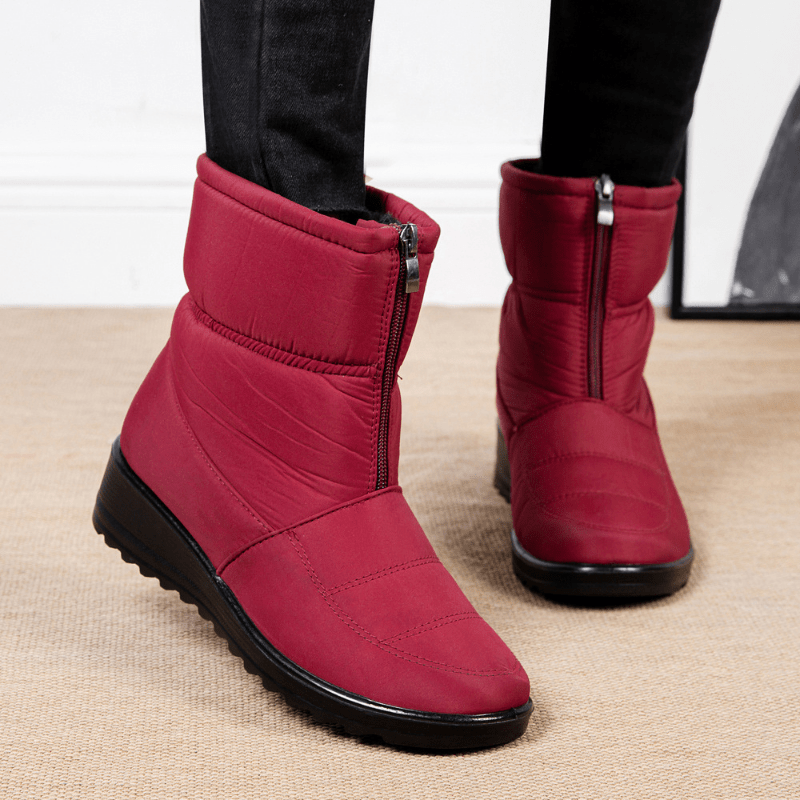 round toe snow boots