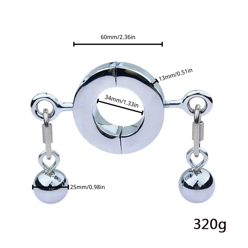 Stainless Steel Testicle Ball Stretcher Penis Scrotum Cbt - Temu