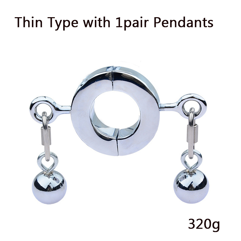 Penis Ring Testicle Toys Ball Stretcher for Men's Testicles BDSM Stainless  Steels Ball Testicle Stretcher Erection Sex Toys for Men (100G Ball)