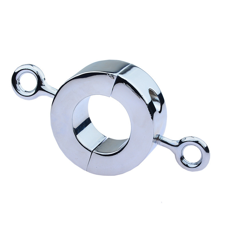 Silver/Gold Heavy Ball Stretcher Metals Scrotum Testicle Stretching CBT Sex  Toy For Men Cockring Male