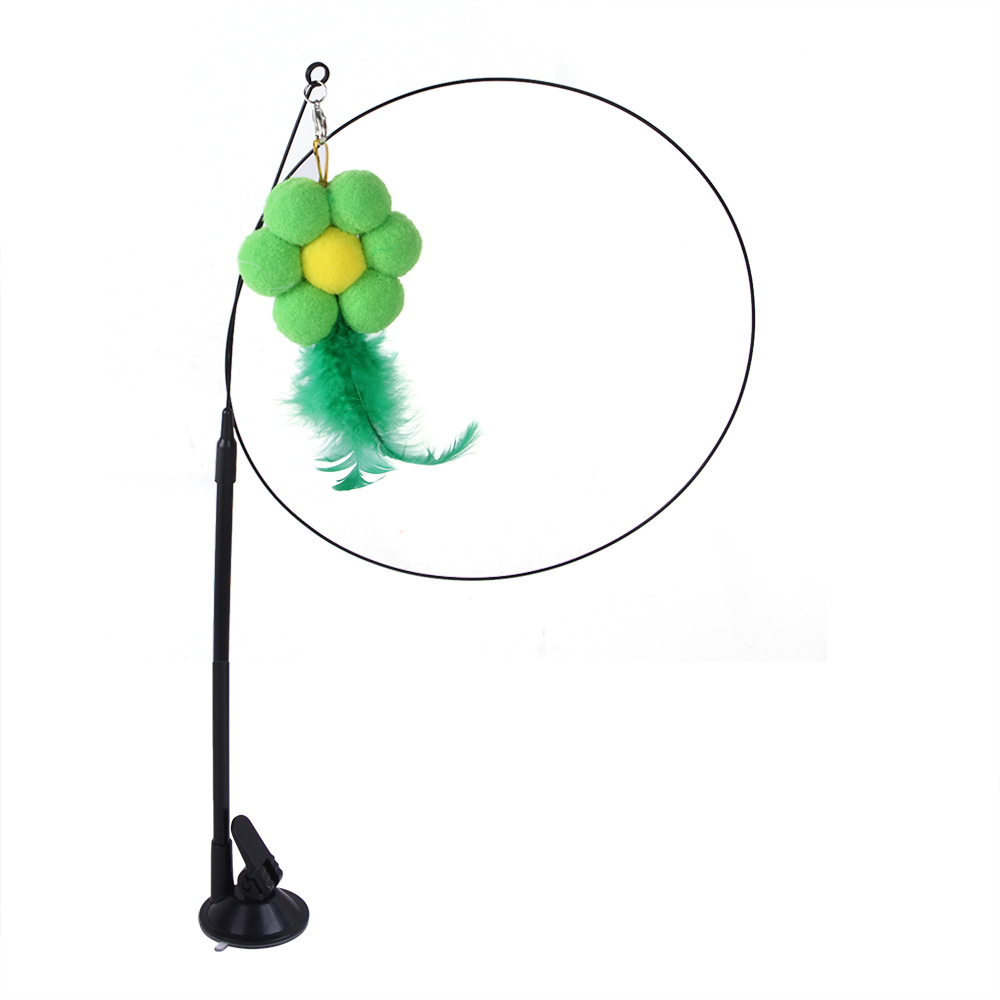 Interactive Cat Toy With Feather Teaser Bells And Spacers - Temu Belgium