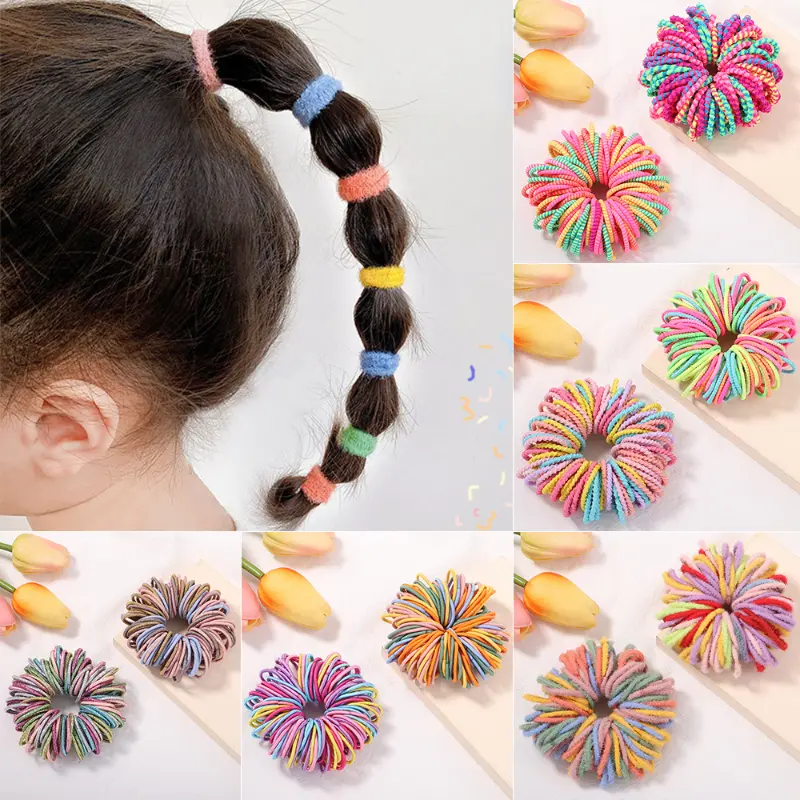 100 pièces enfants filles cheveux cravate extensible - Temu France
