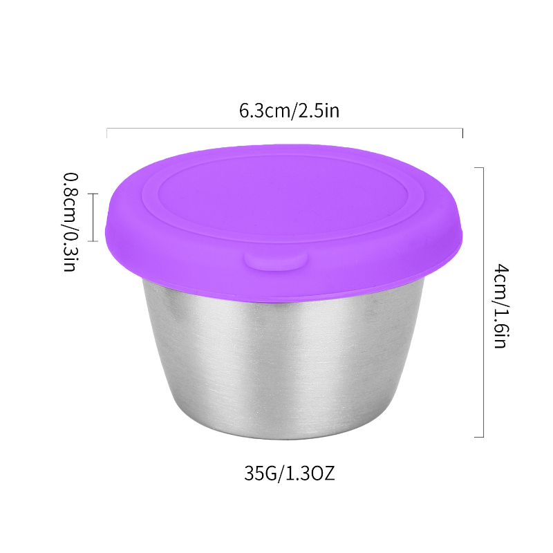 Stainless Steel Sealed Fresh keeping Lid Dipping Dish Stock - Temu