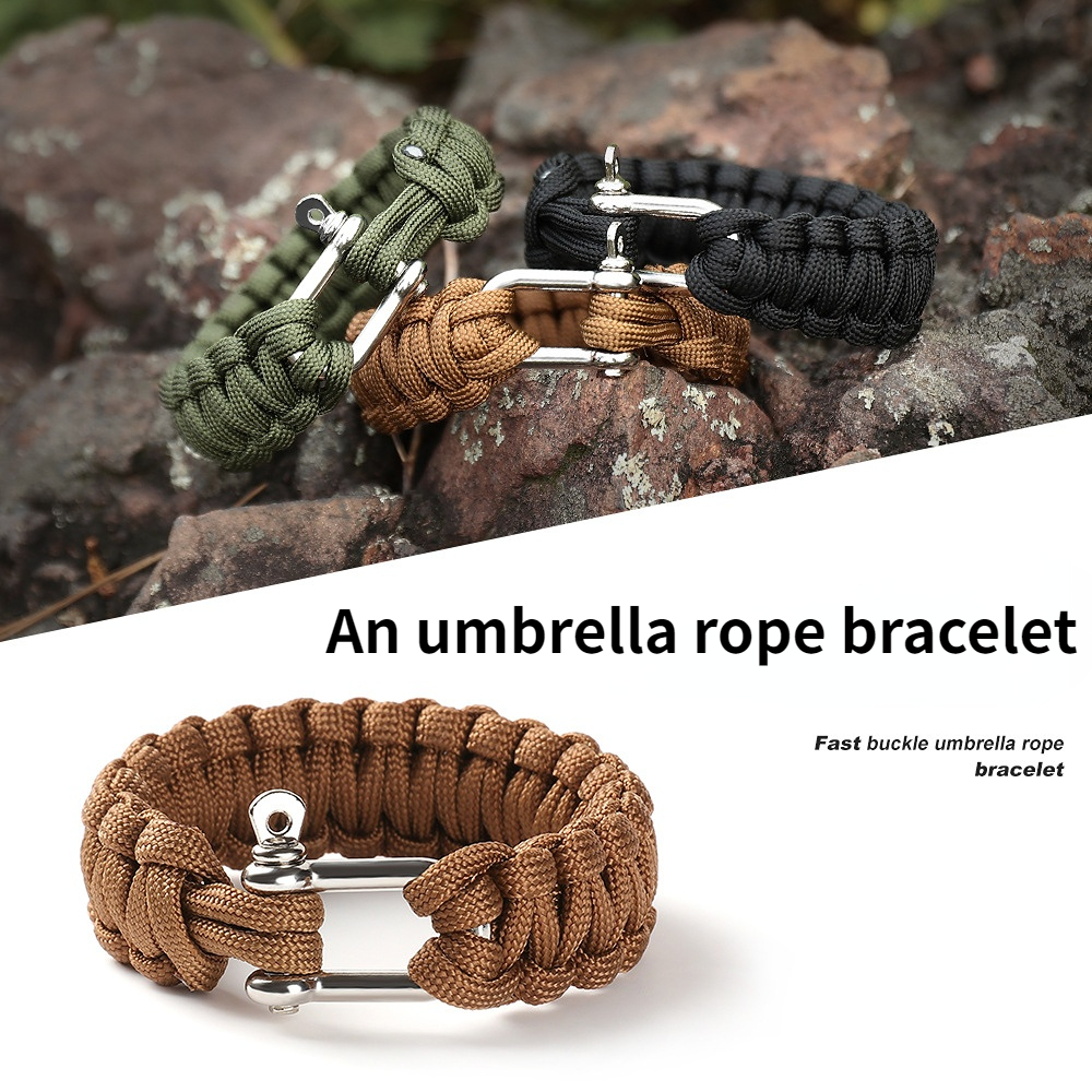 Tactical Paracord Bracelet With Metal Clasp Outdoor Emergency Survival  Tools  Save More With Clearance Deals  Temu