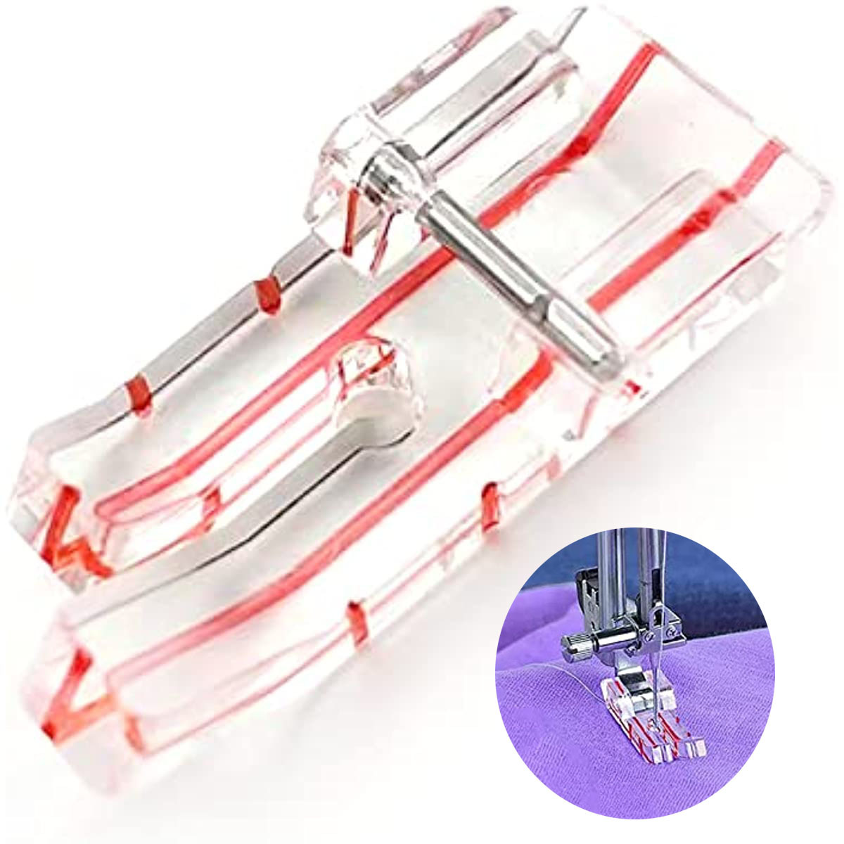 Distinctive Tape Binding Sewing Machine Presser Foot - Fits All Low Shank  Snap-On Singer* Brother, Babylock, Euro-Pro, Janome, Kenmore, White, Juki
