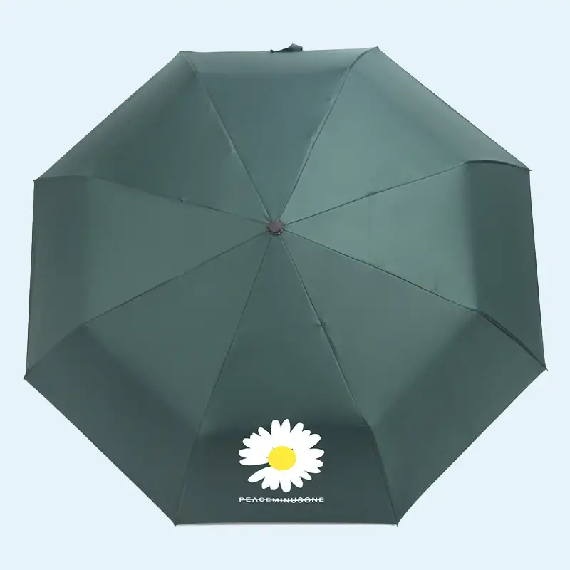 Automatic Umbrella Daisy Series Vinyl Sunscreen Anti uv - Temu