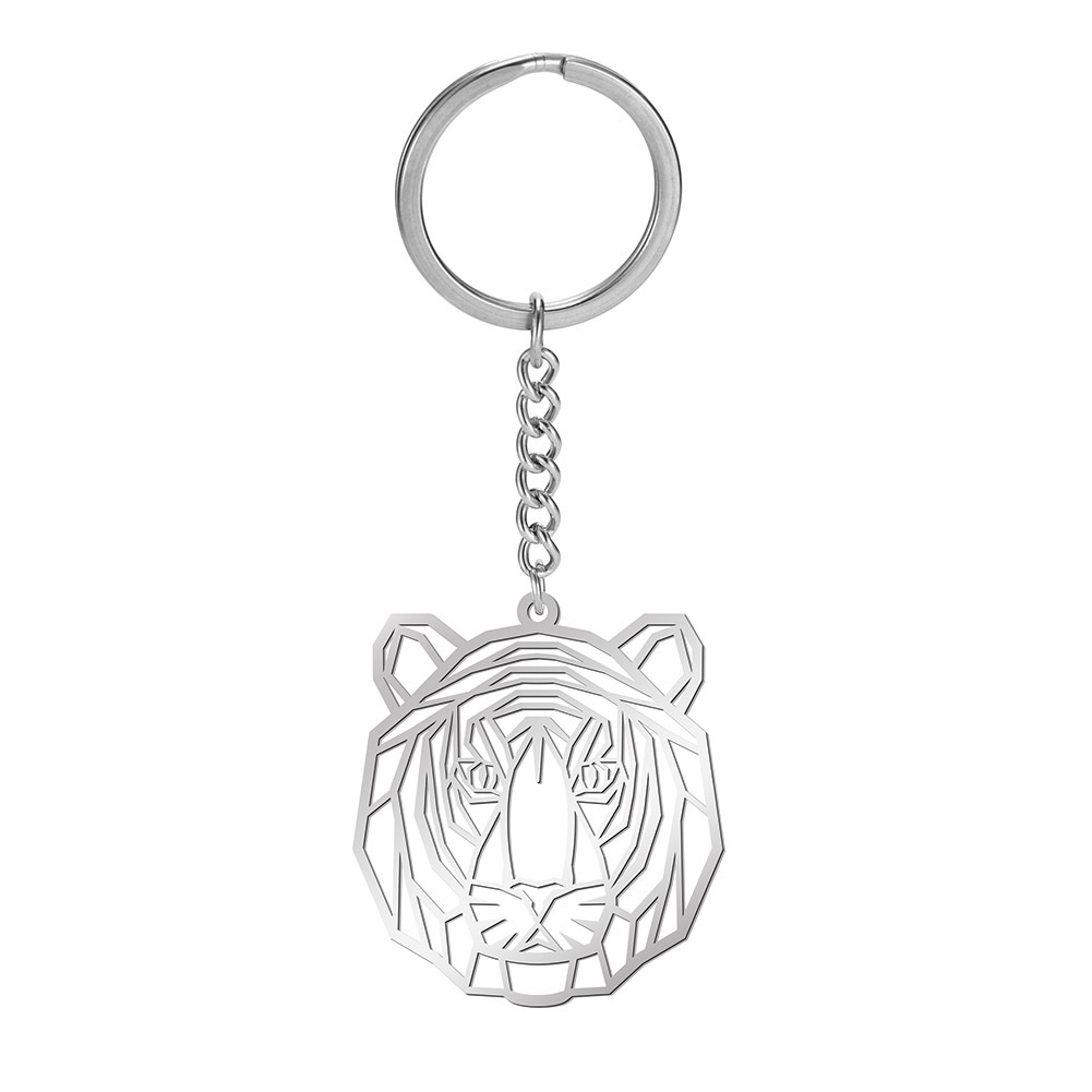 Tiger Keychain Tiger Key Ring Tiger Key Chain Tiger Head