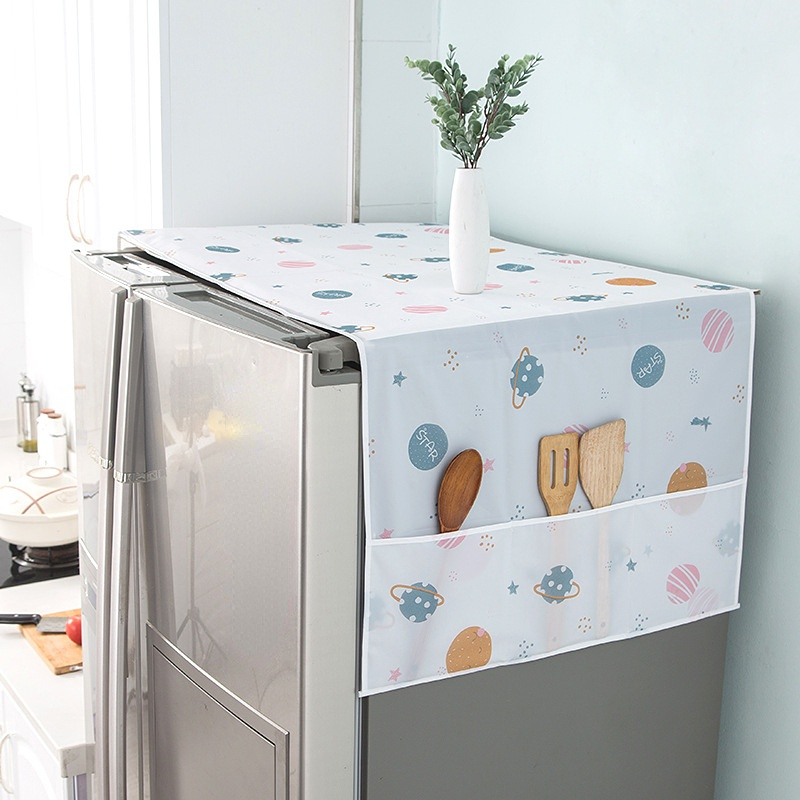 Household Refrigerator Cover Dust Proof Cloth Storage And - Temu