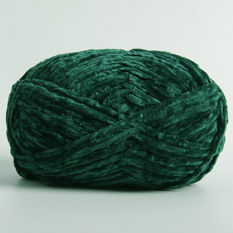 Yarnart Chenille - Velvet Knitting Yarn Emerald Green - 574