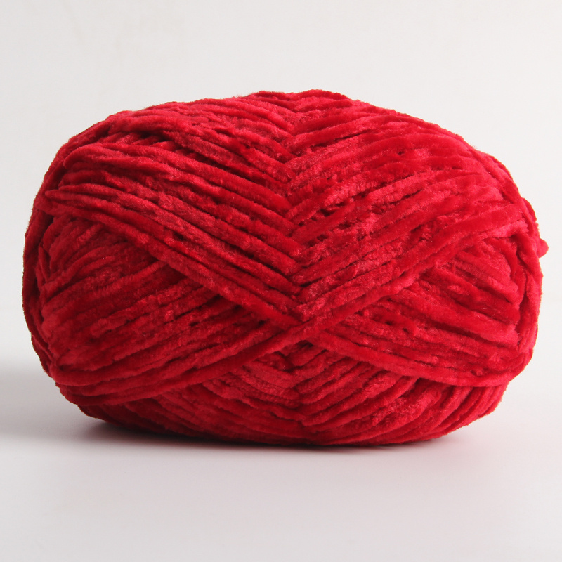 40m/Roll Velvet Yarn Colorful Cotton Knitting Yarn Crochet Yarn Knitting  Wool Yarn DIY Sweater Scarf Hand Knitting Yarns
