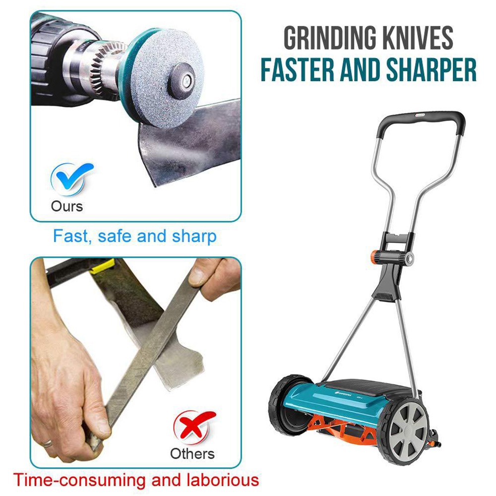 Blade Garden Tools Fastest Knife Sharpener Blade Universal Sharpening  Rotary Drill Cutter Lawn Mower Knife Sharpener - Temu