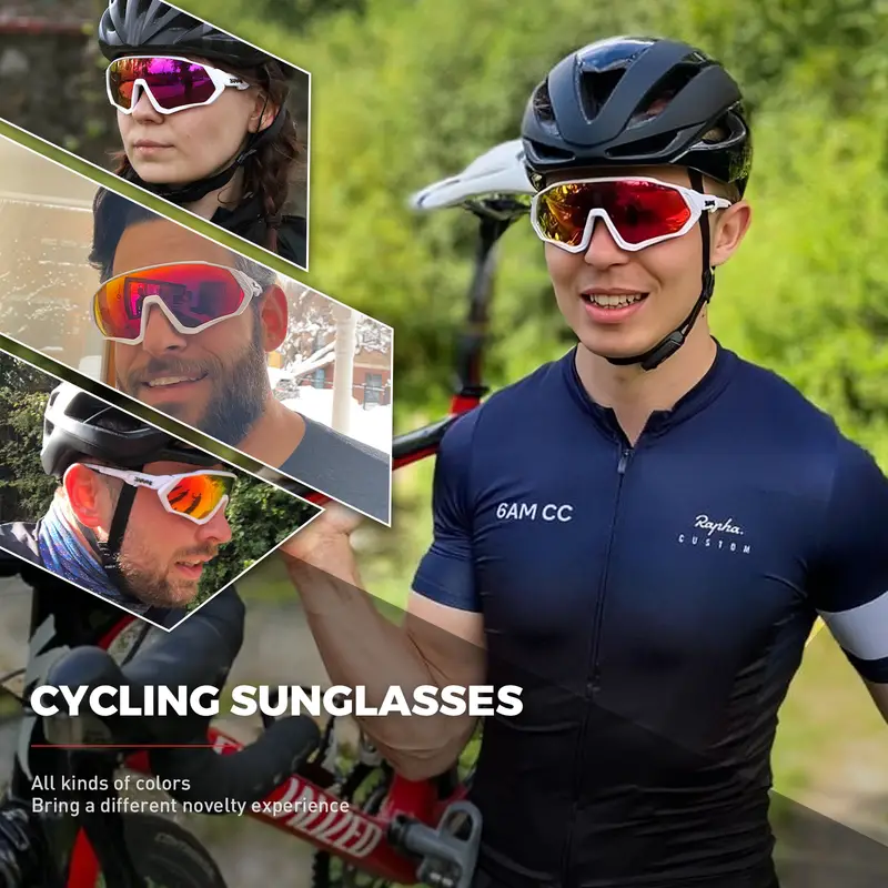 KAPVOE Gafas para Ciclismo lentes de Gafas Bicicleta Lentes MTB Polarizadas  Lentes de Ciclismo para Deportivas Hombres y Mujeres : :  Deportes y Aire Libre