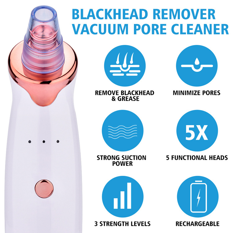 blackhead remover pimple acne removal blackhead vacuum tool skin care pore cleaner mutifunctional details 2