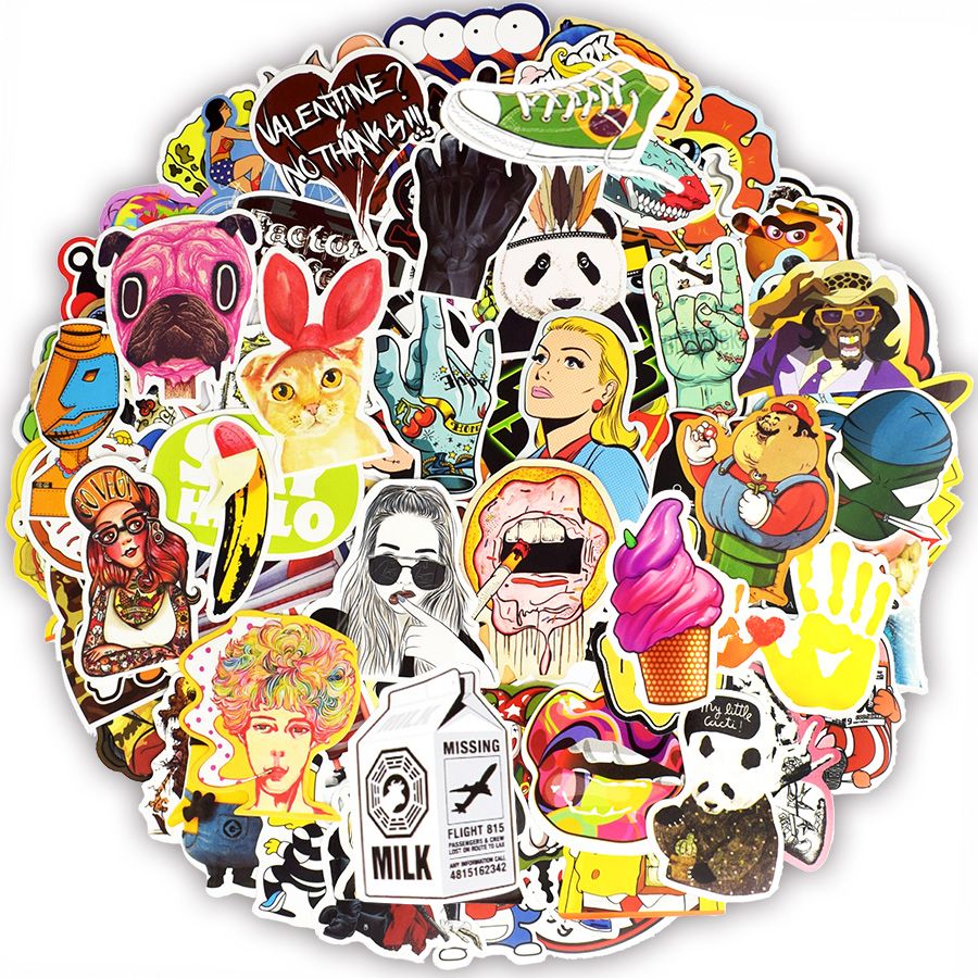 100 Pcs Colorful Waterproof Sticker Animal Cartoon Punk Game Stickers For  Diy Skateboard Guitar Suitcase Laptop Bicycle Stickers | Check Out Today's  Deals Now | Temu