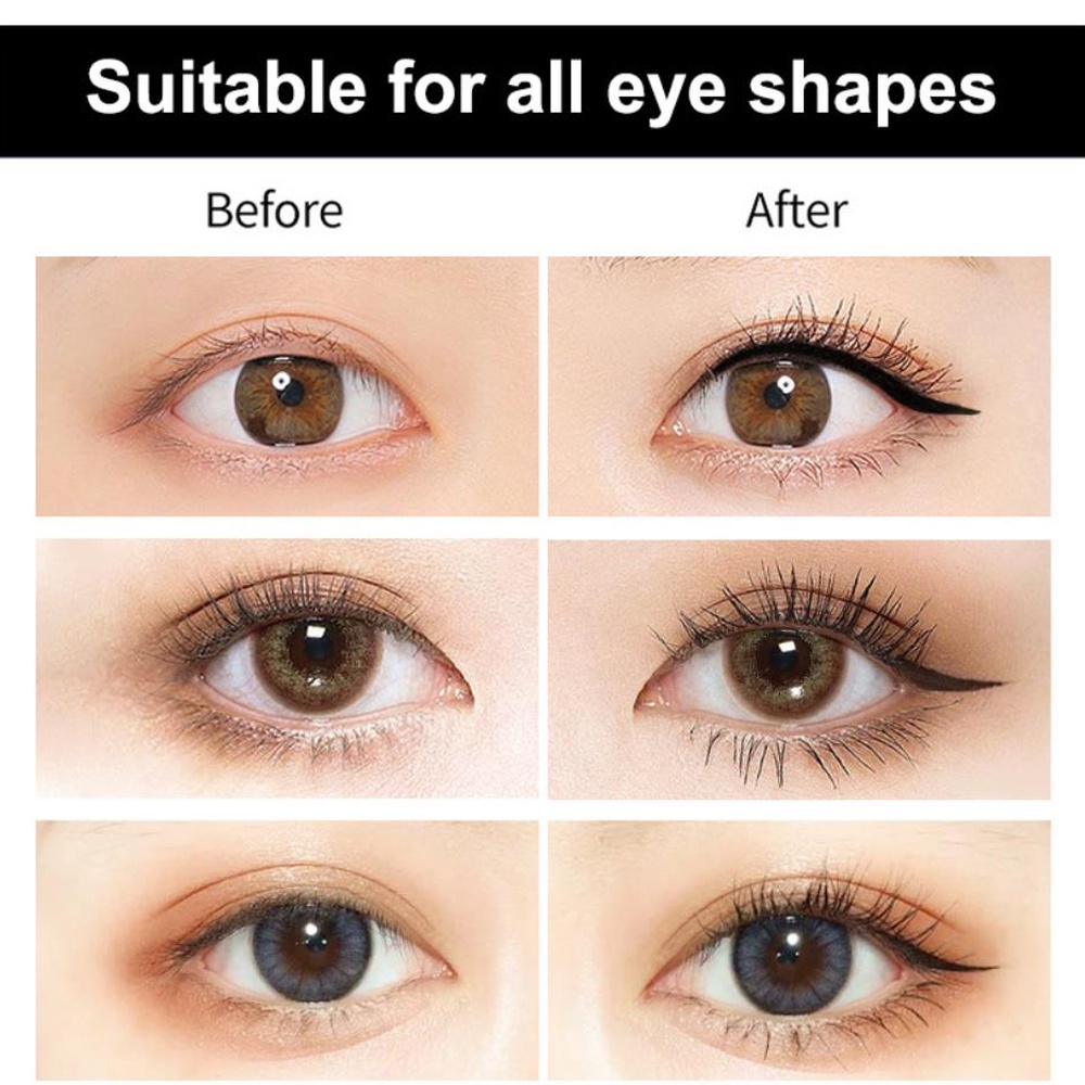 Double Head Eyeliner Eye Stamp Pen Cat Eye Liquid Stamp Wing Shapes Eyeliner Pen