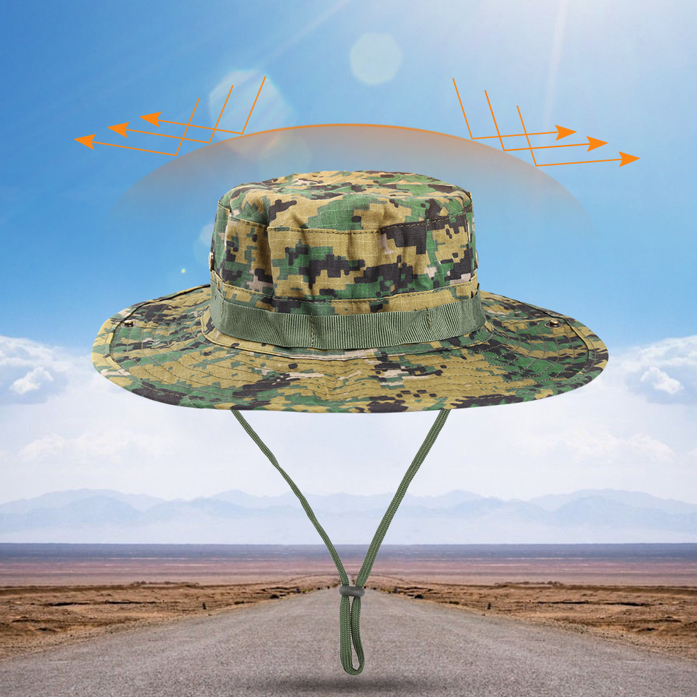 Stay Hidden Protected: Tactical Camo Boonie Hat Adjustable - Temu Australia