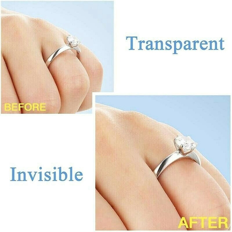 Invisible Ring Size Adjuster For Loose Rings Ring Adjuster Sizer Fit Any  Rings Ring Guard Spacer(Clip-on) 