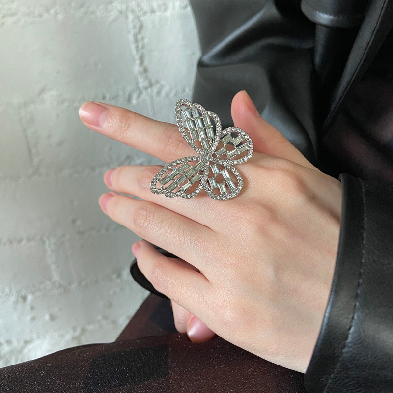 Big clearance butterfly ring