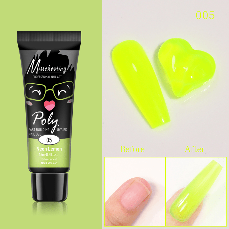 Pastel Jelly Nail Extension Gel Kit - DIY Nail Builder Set