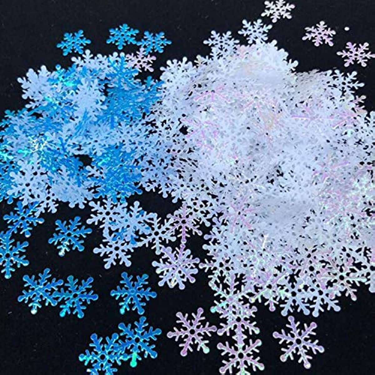 1200pcs Snowflakes Confetti For Christmas | Winter Party Pack For Wedding Birthday Holiday Decorations