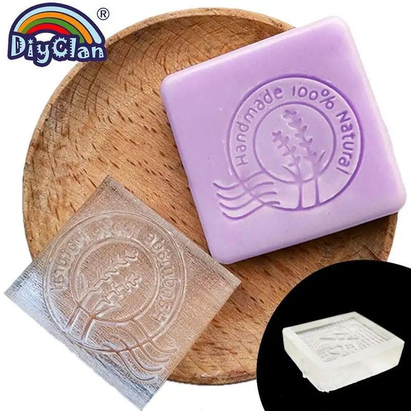 Clear Handmade Soap Stamp Handmade 100% Natural Pattern - Temu