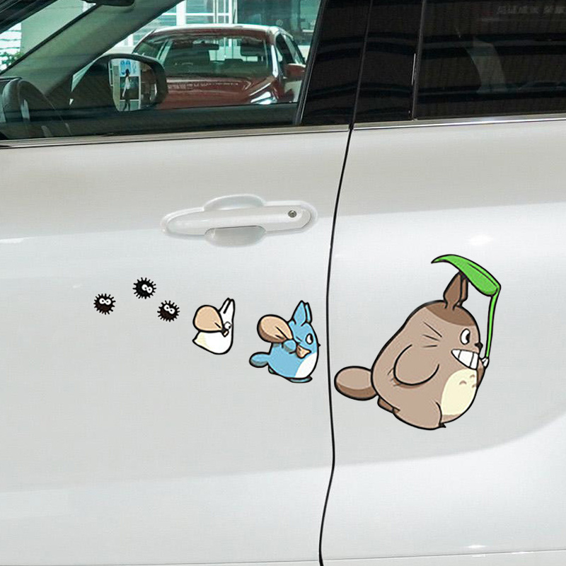 Cute Anime Family Car Sticker Vinyl Waterproof Car Scratch - Temu