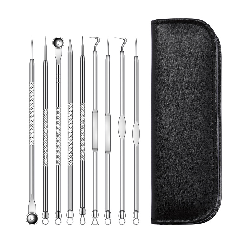 4 Pcs/Set Acne Blackhead Removal Needles Stainless Pimple Spot Comedone  Extractor Cleanser Beauty Face Clean Care Tools