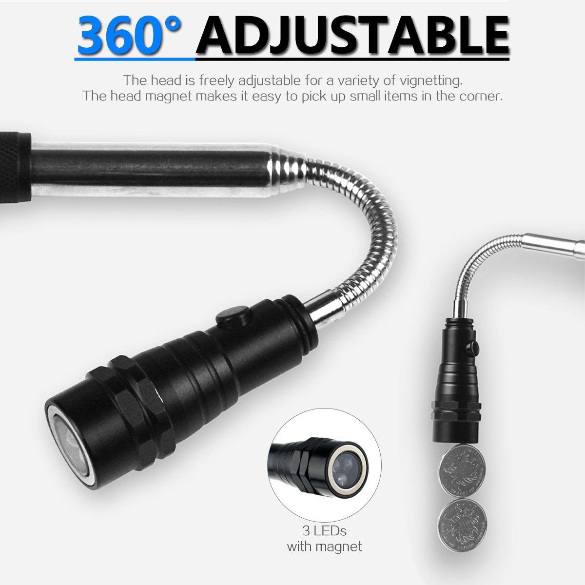 flexible head flashlight