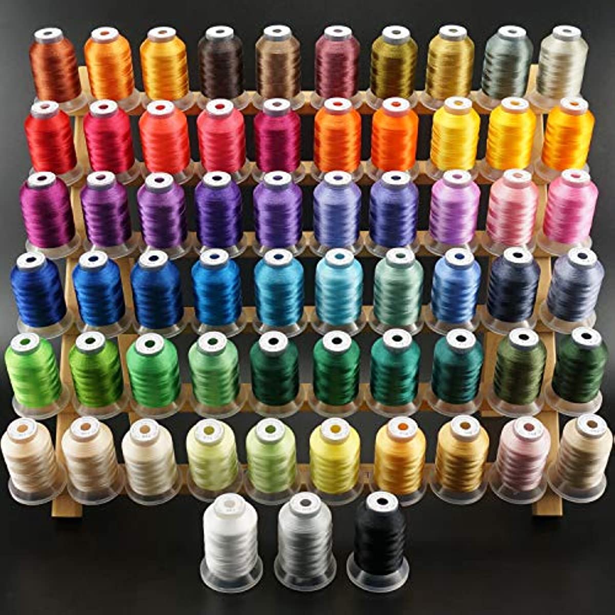 260 Spools Polyester Machine Embroidery Thread Set 40wt works with Brother  Babylock Janome Singer Pfaff Husqvarna